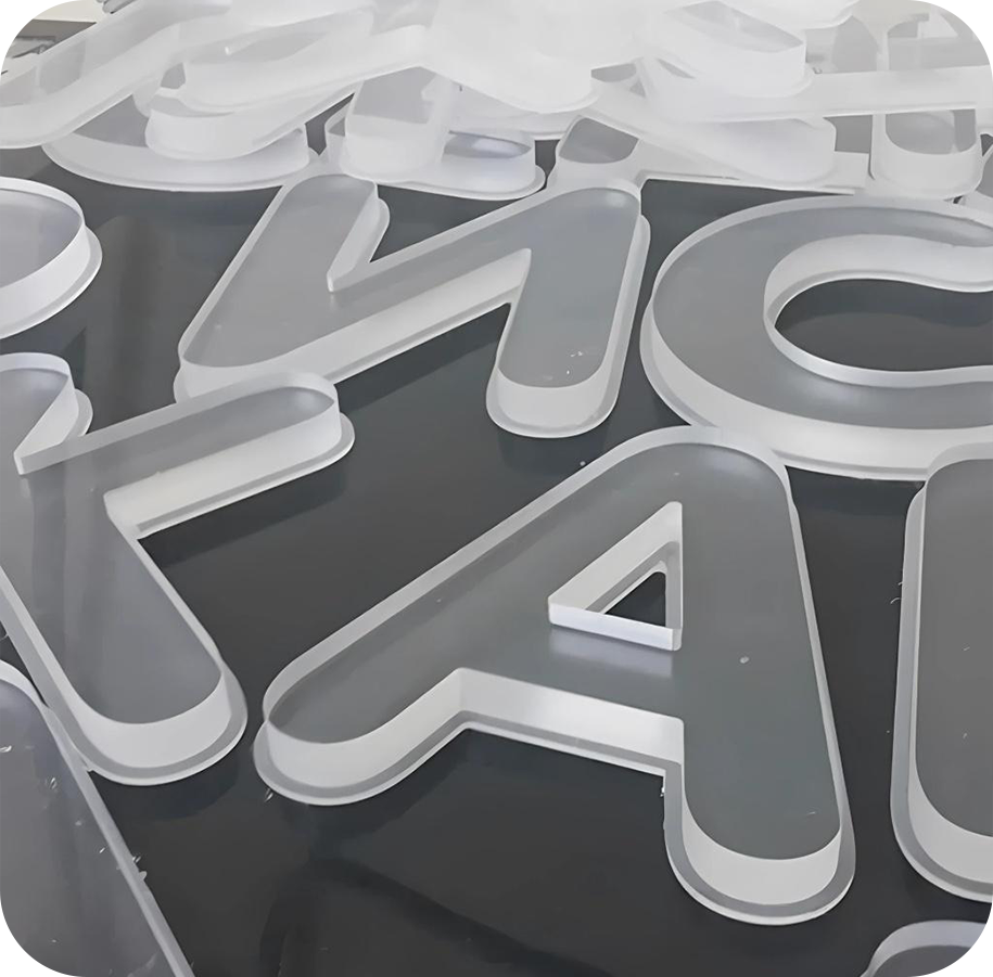 Плоские буквы из акрила