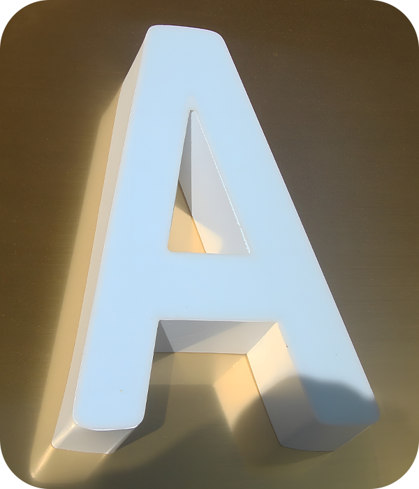 Вывески из объемных пластиковых букв, Казань